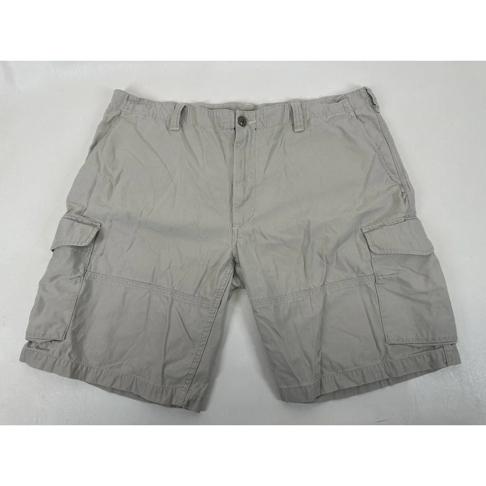 Polo Ralph Lauren Cargo Utility Canvas Drill Shorts Khaki Army‎ Men's 42